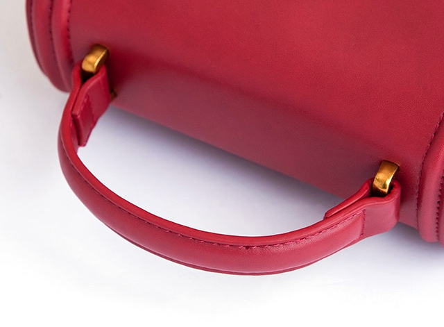 New Cowhide Volume Mini Back Square Cross Bag - NJ