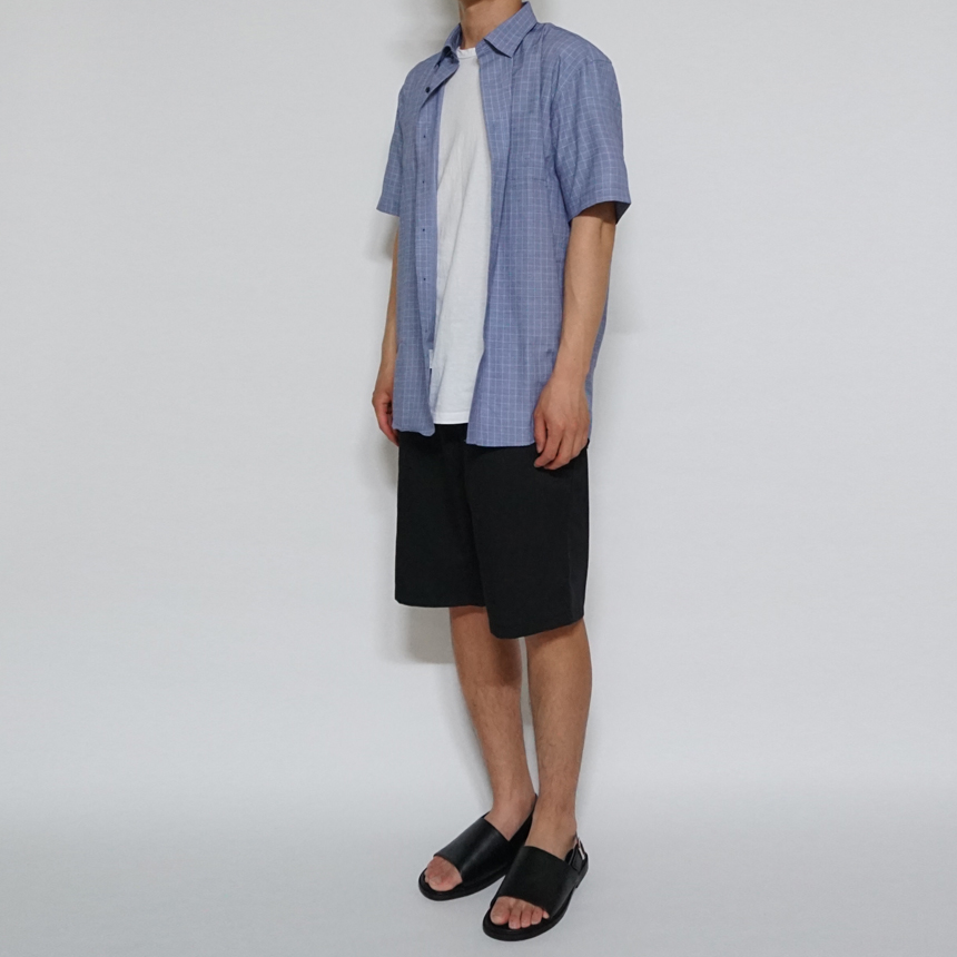 NEW MEN BUSINESS DRESS SHIRT check short sleeve sh