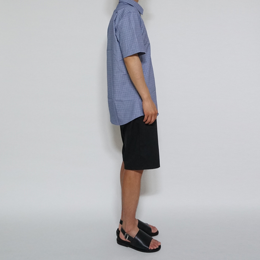 NEW MEN BUSINESS DRESS SHIRT check short sleeve sh