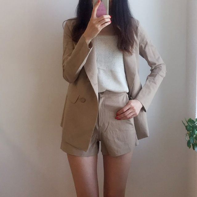 Jacket Shorts Two Piece Set Summer Passengers Fash