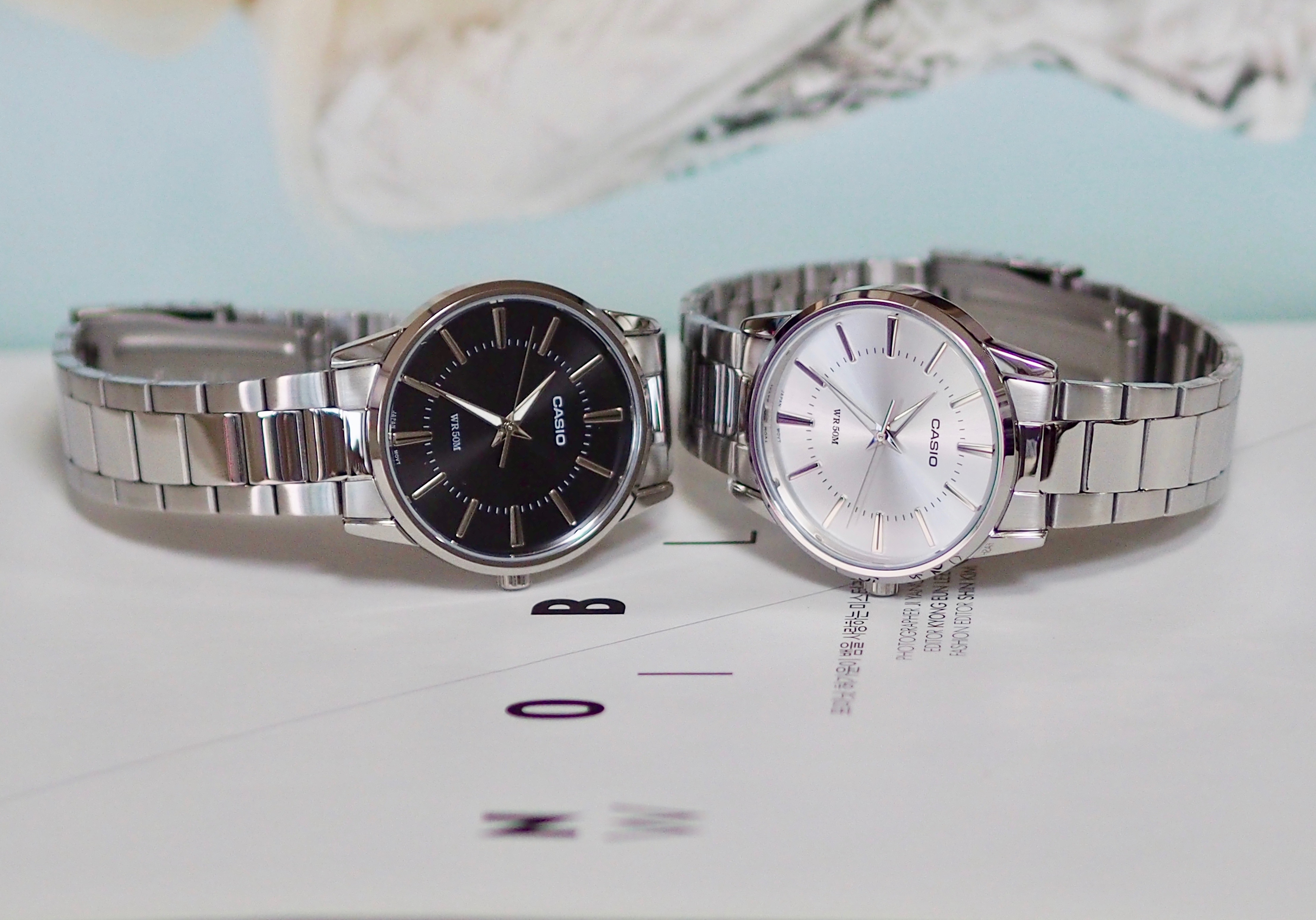 Casio Couple Metal Watch Classic Female Female Wri