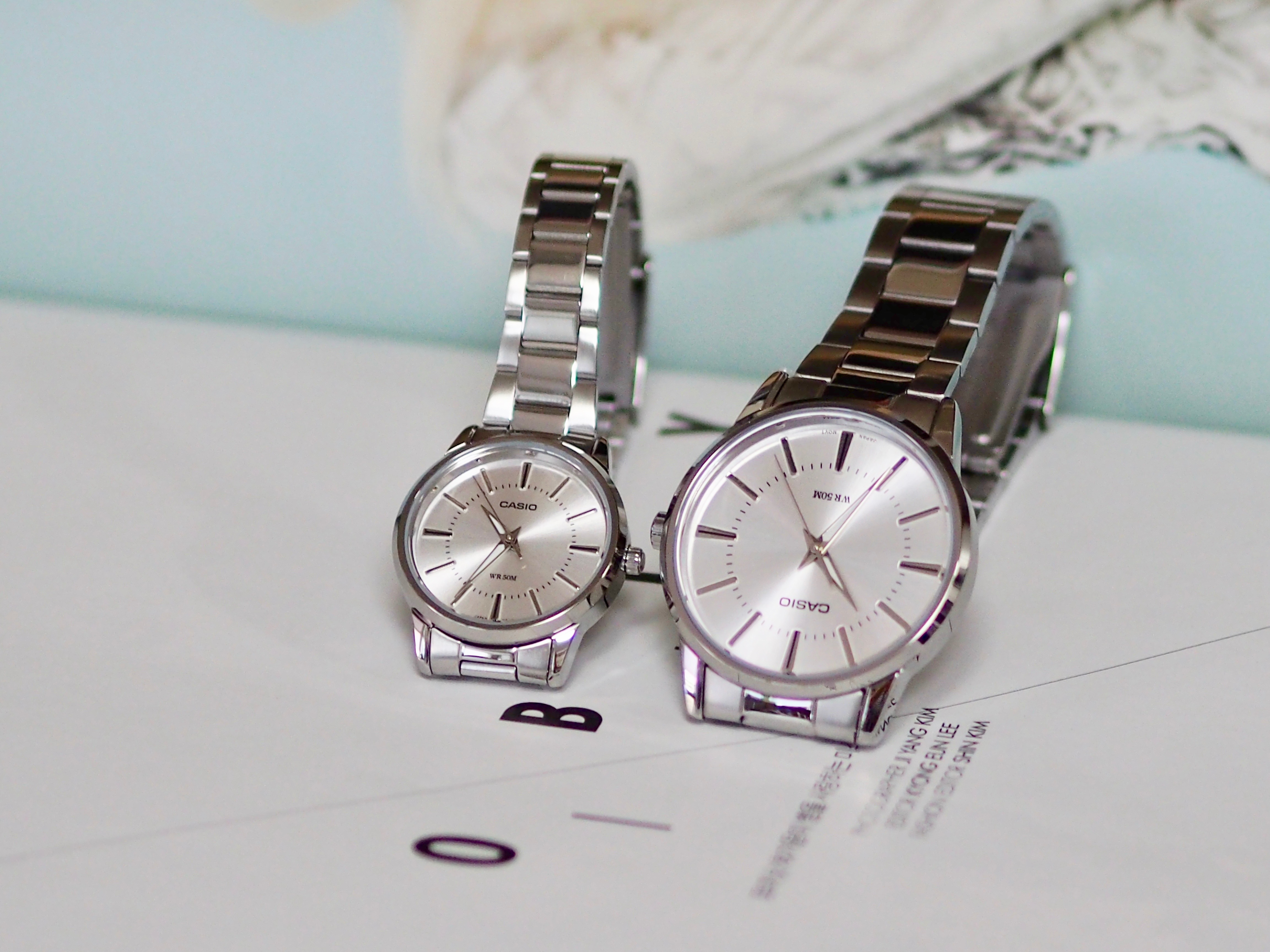 Casio Couple Metal Watch Classic Female Female Wri