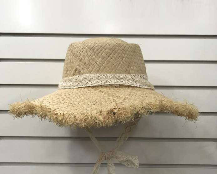 New Hat Lace Ribbon Raffia Hat Panama Hat Floppy H