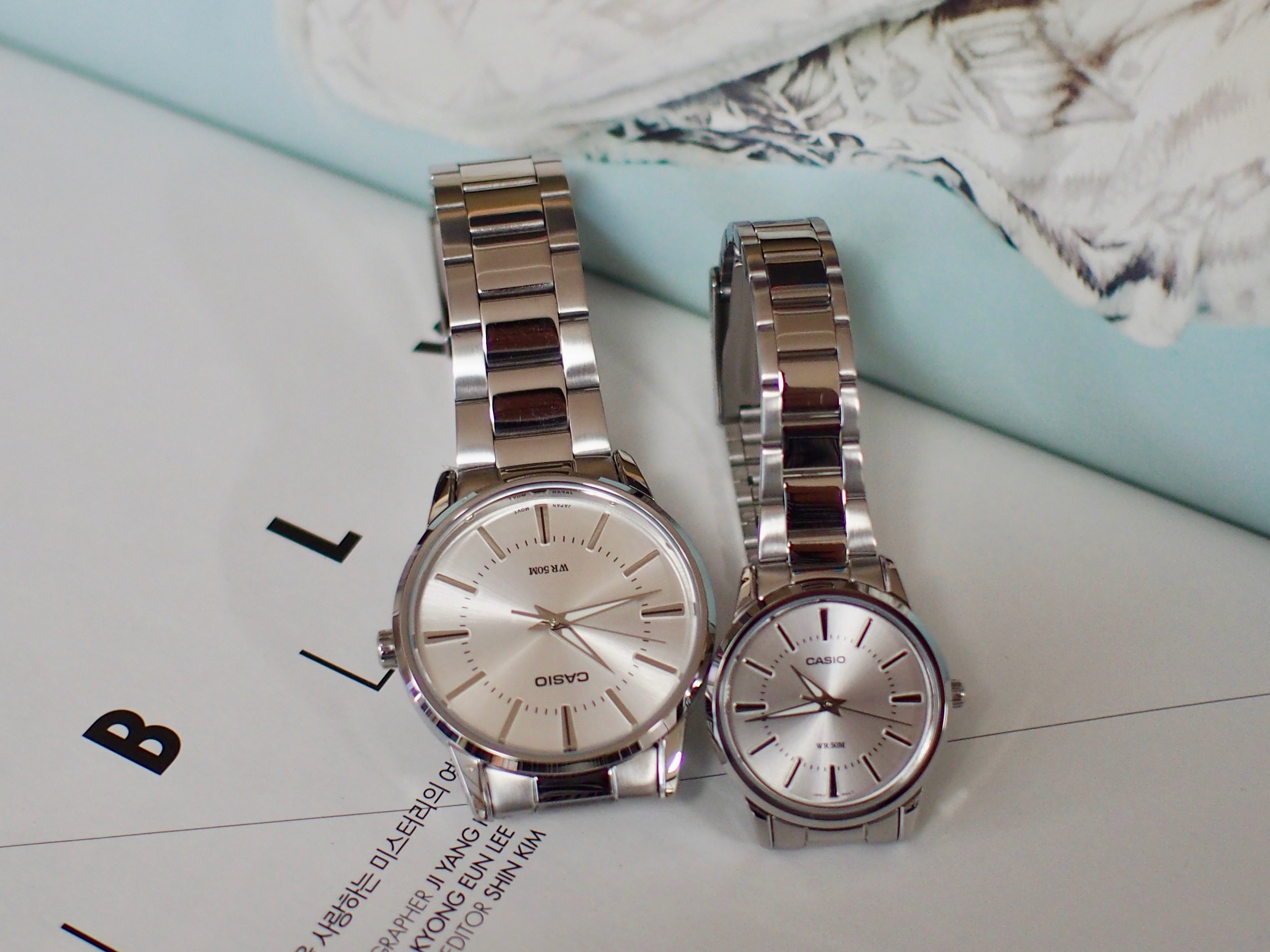 Casio Couple Metal Watch Classic Female Female Wri