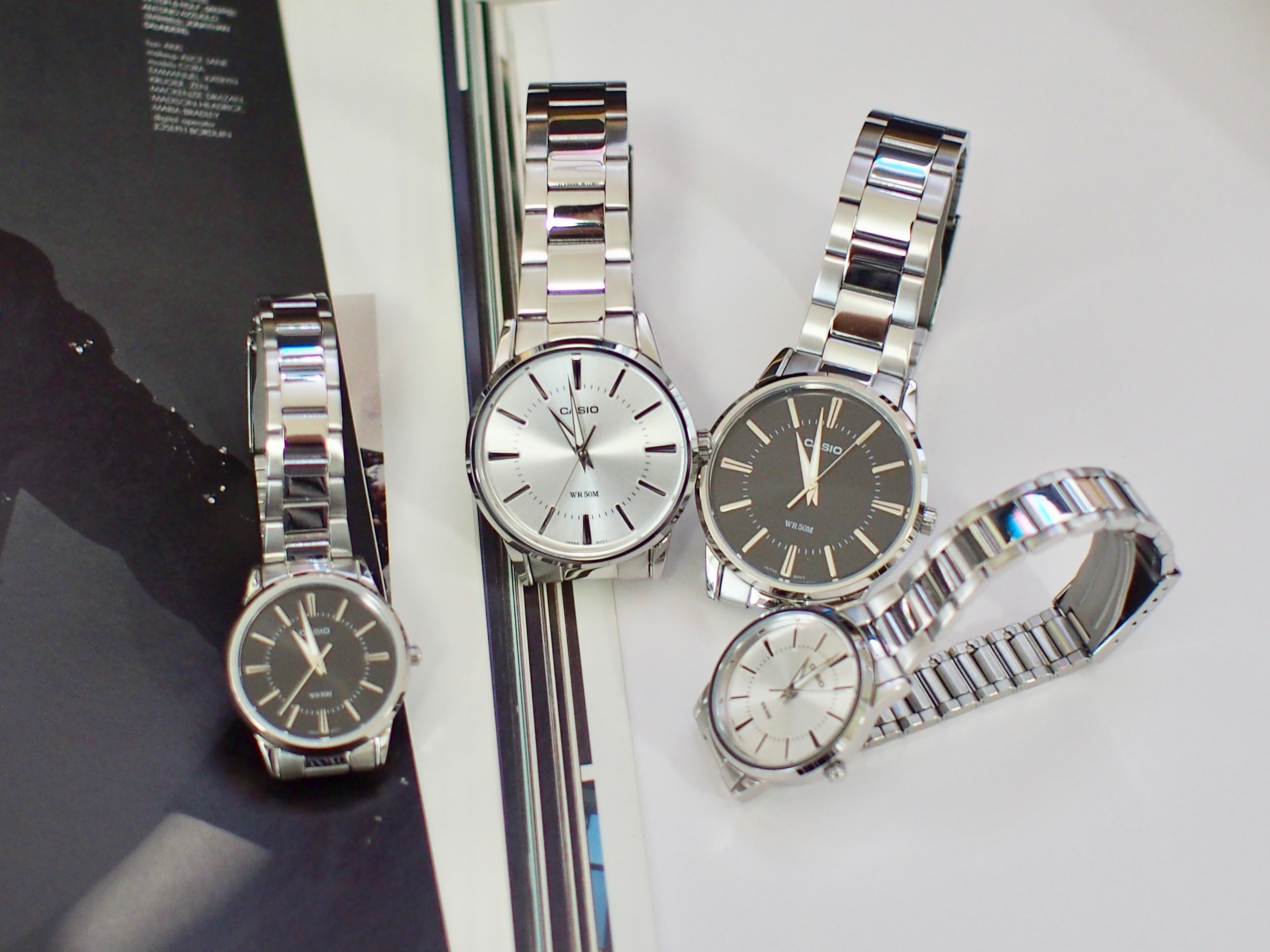 Casio Couple Metal Watch Classic Female Female Wri