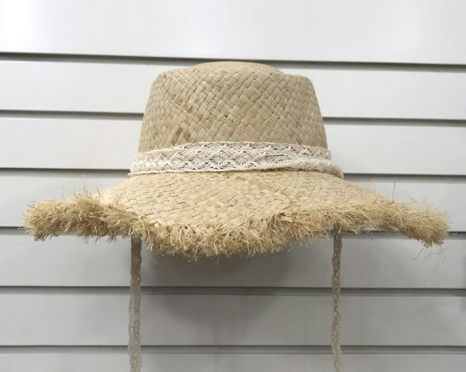 New Hat Lace Ribbon Raffia Hat Panama Hat Floppy H
