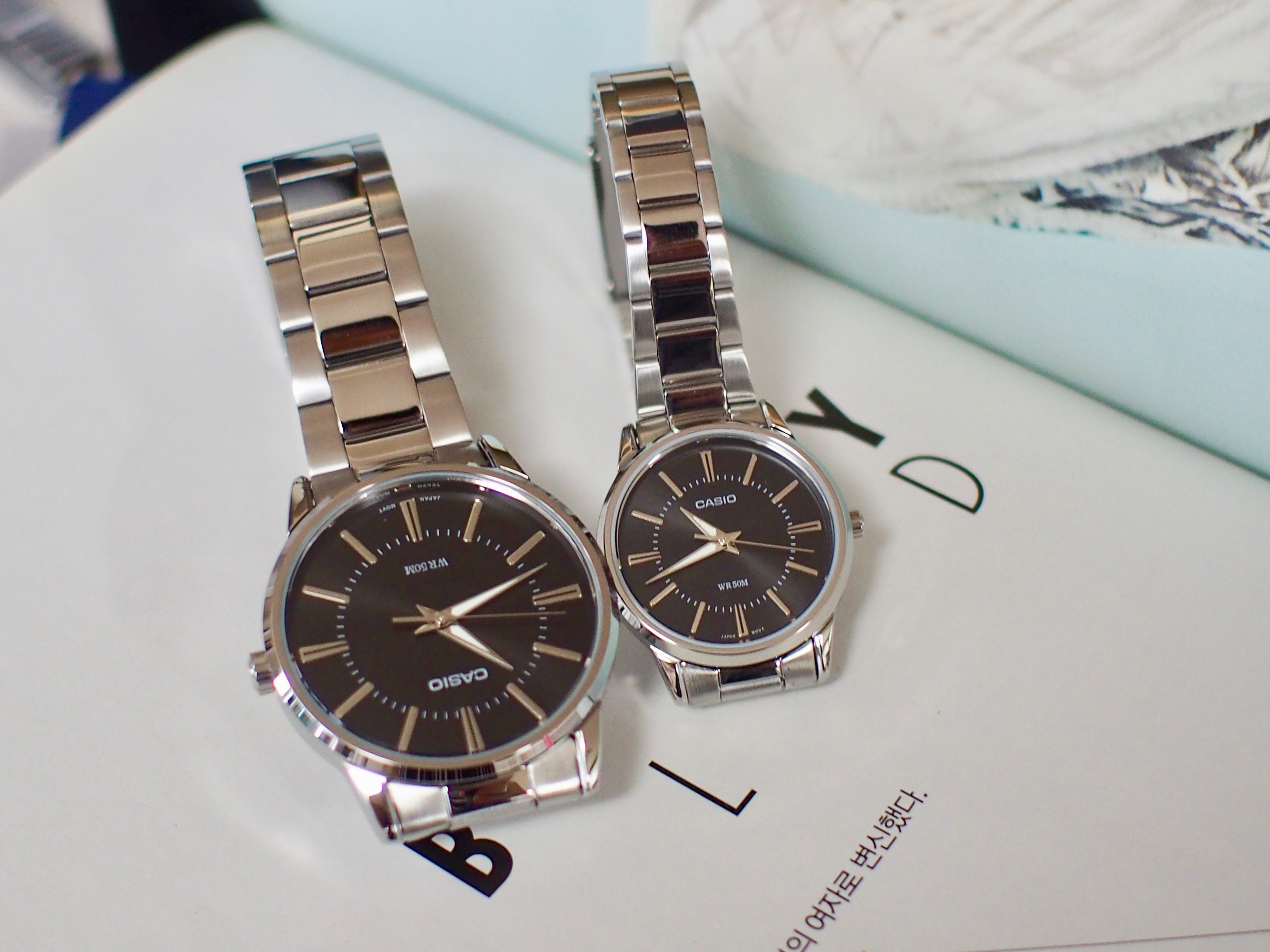 Casio Couple Metal Watch Classic Female Female Wri