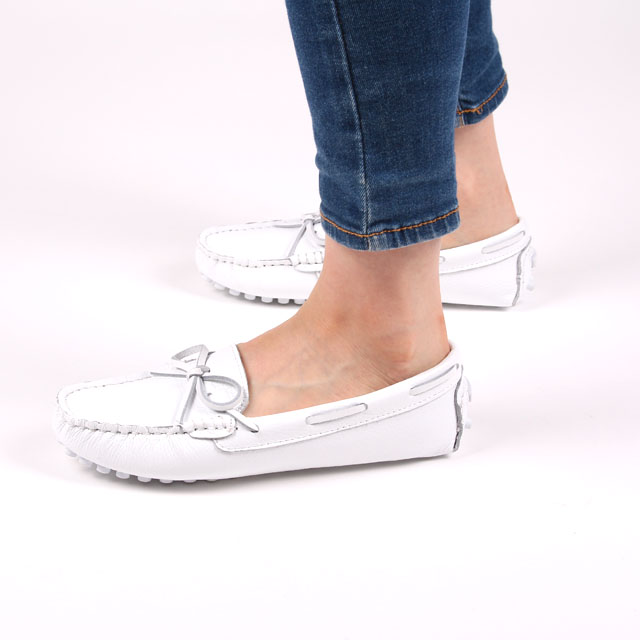 New Natural Cowhide Female Driving Shoes - 3color 