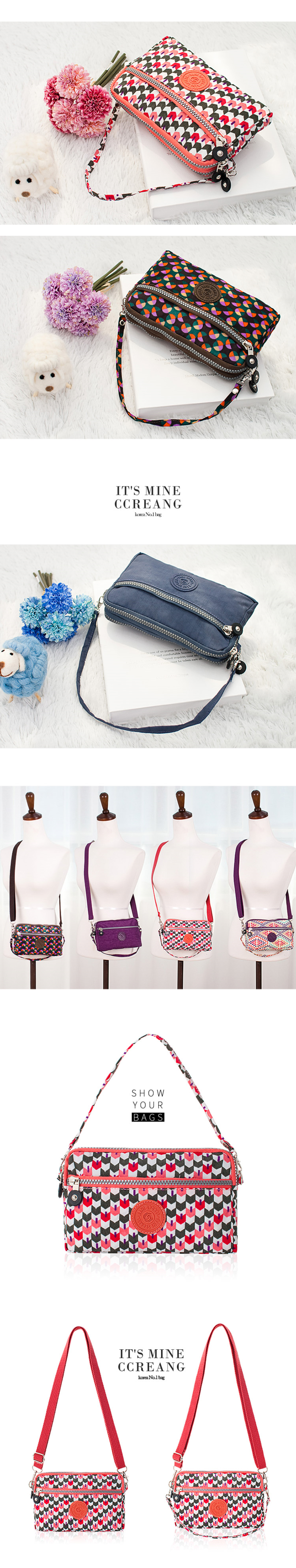 New Light Mini Cross Back Fabric Bag Daily Casual 