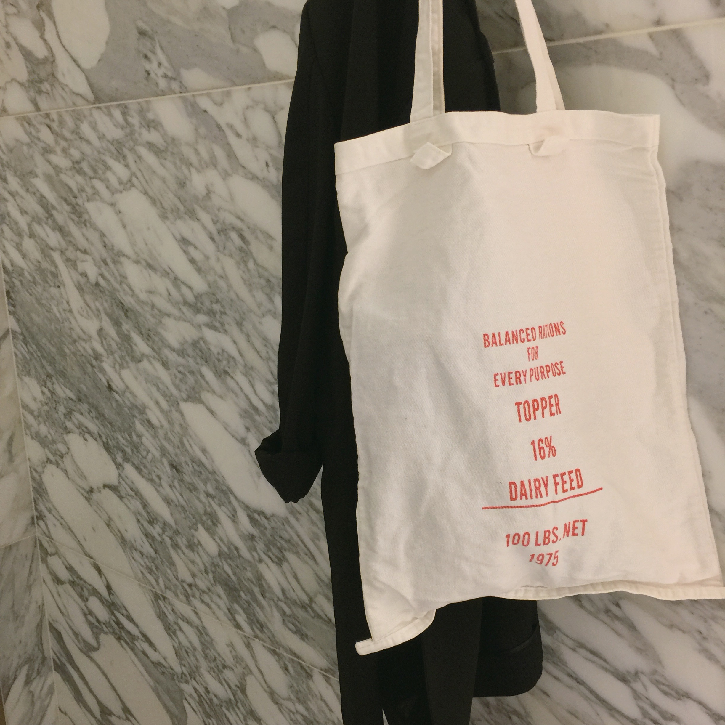 NEW ECO BAG White Lettering Eco Bag Simple Convers