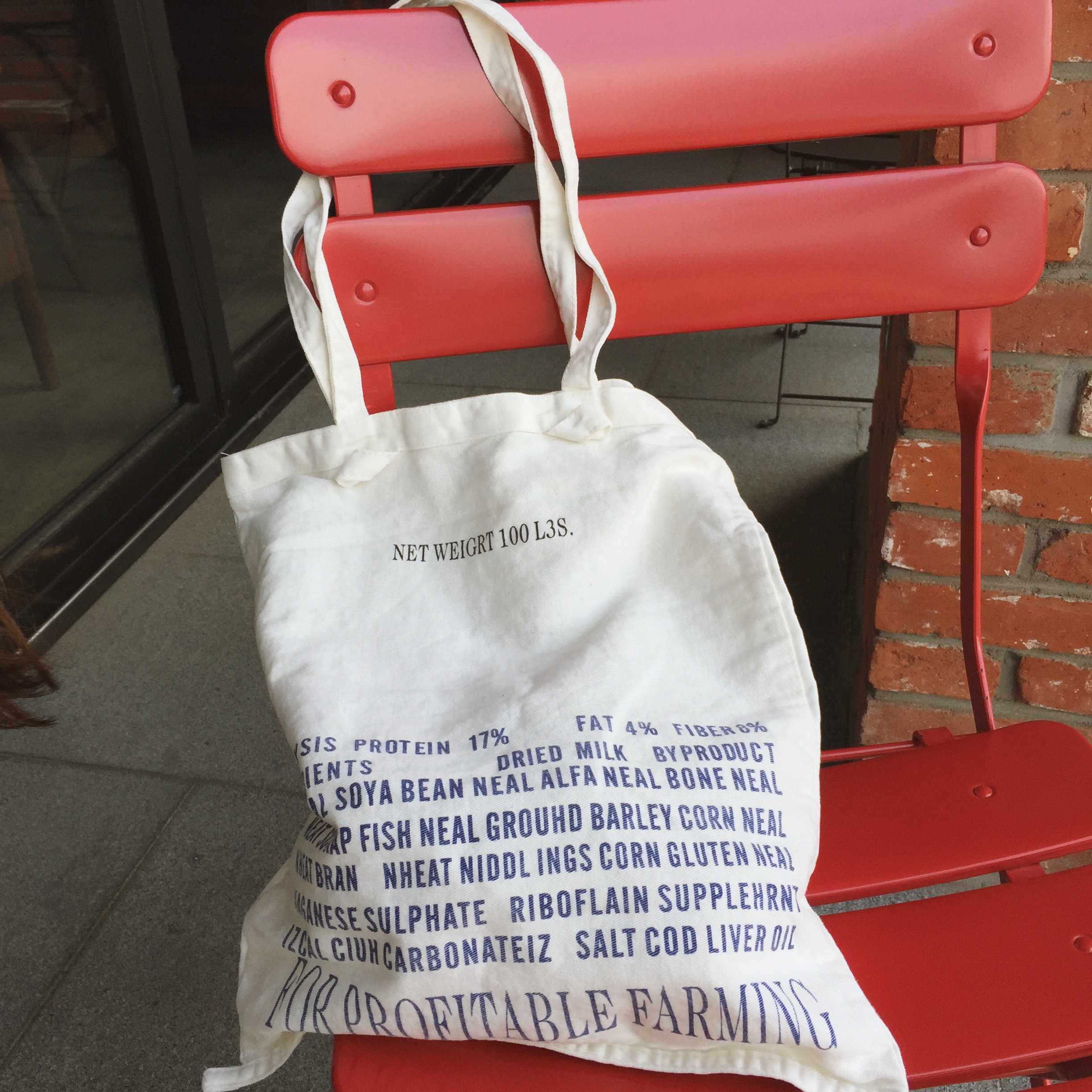 NEW ECO BAG White Lettering Eco Bag Simple Convers