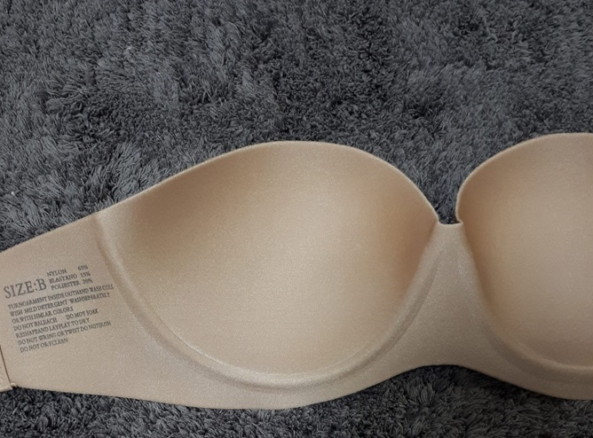 NEW NUBRA Nude non-strap bras off shoulder wedding