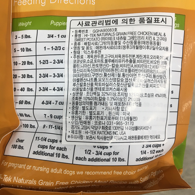 NEW PET DOG FEED High Tech Natural Grain Free Chic