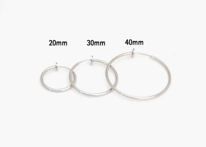 Basic ring ears, 5 sizes Same day shoe hook Ear cu
