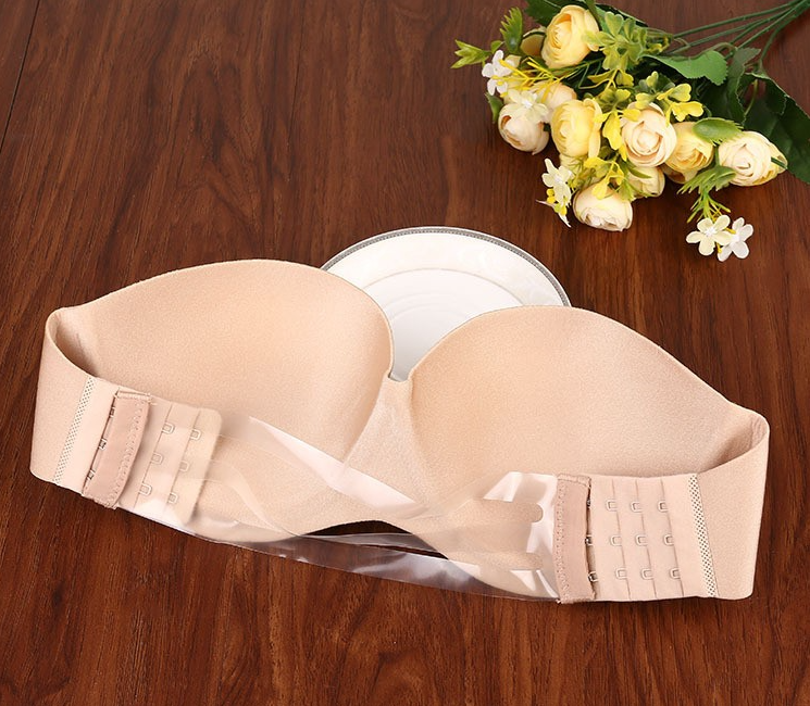 NEW NUBRA Nude non-strap bras off shoulder wedding