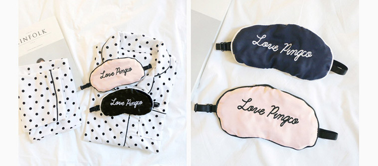New White dot short-sleeved pajamas set pajamas su