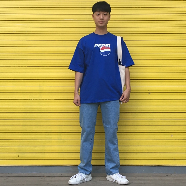 Unisex Eco Bag Back Print Man Woman Street Simple 