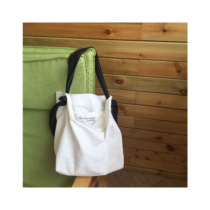 NEW ECO BAG LETTERING TWOWAY ECHO BAGS Unique One-