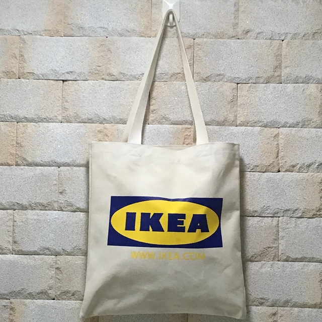 Unisex Eco Bag Back Print Man Woman Street Simple 