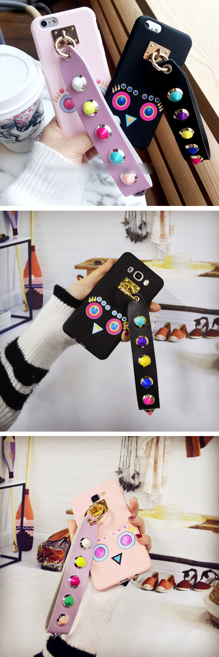 New Owl stud handle case Galaxy S6edge S7edge S8pl