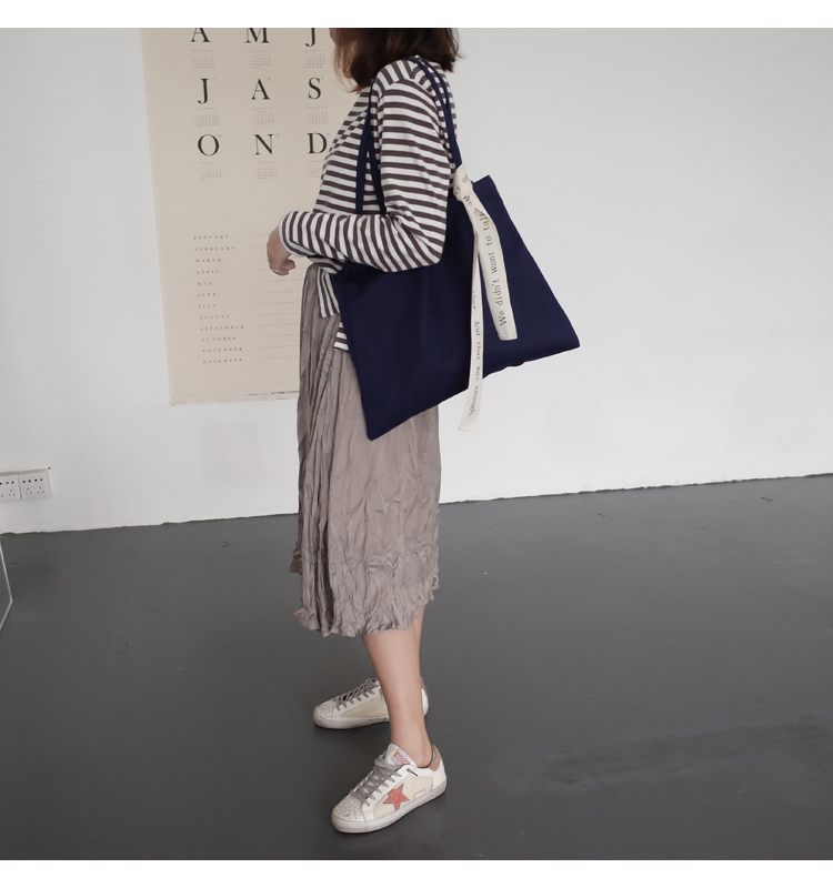 2color Daily Lettering Belt Eco Bag New store 15% 