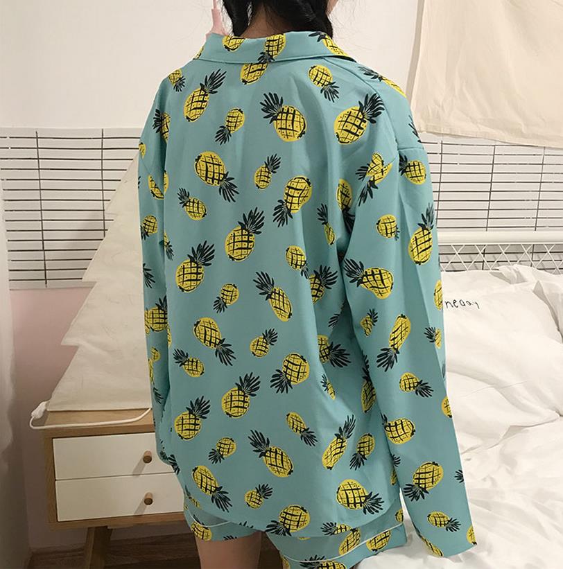 New pineapple pajamas pajama lining set gift party