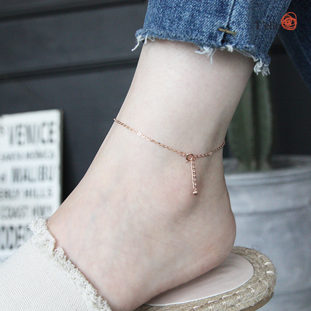 New Ruby Gemstone 18K Anklets 14th Birthstone Mont