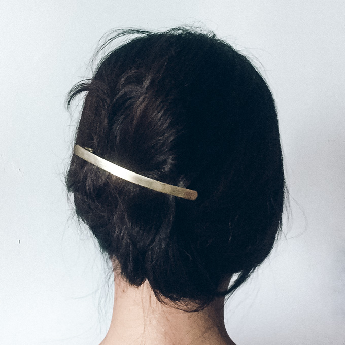 New matt silver metal pepero Choi anthem Simple ha