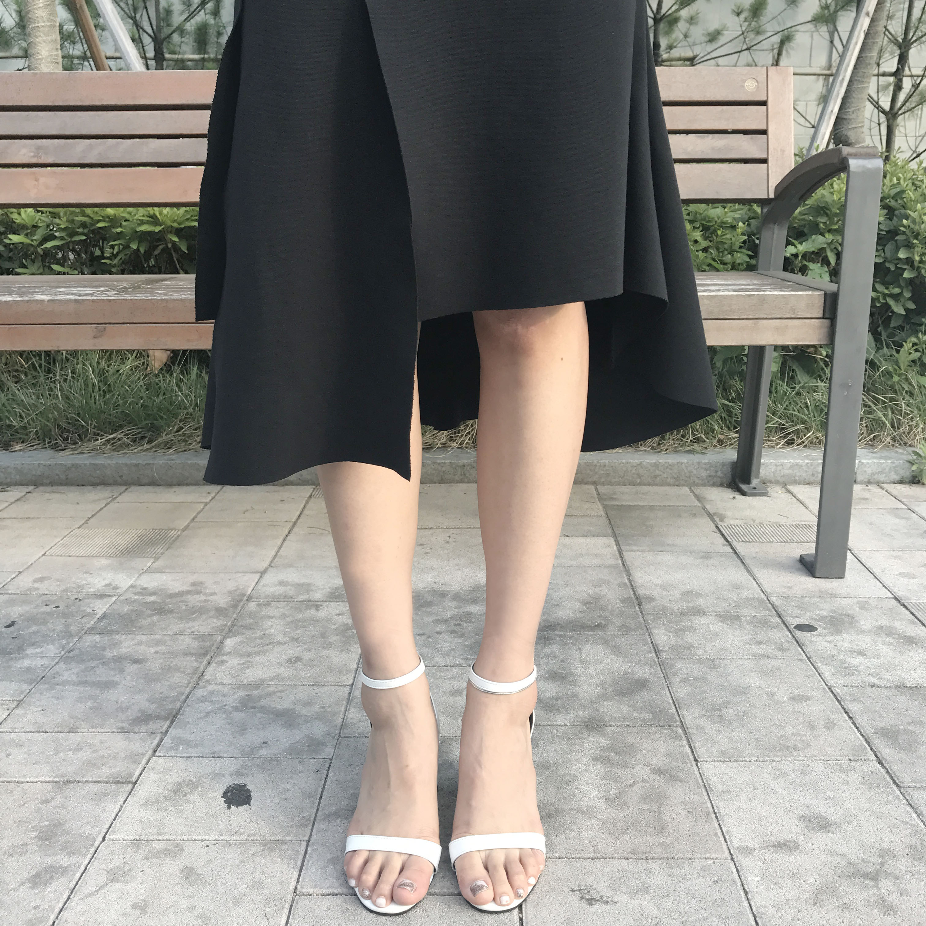 Cutting mermaid long skirt 3color unconventional g