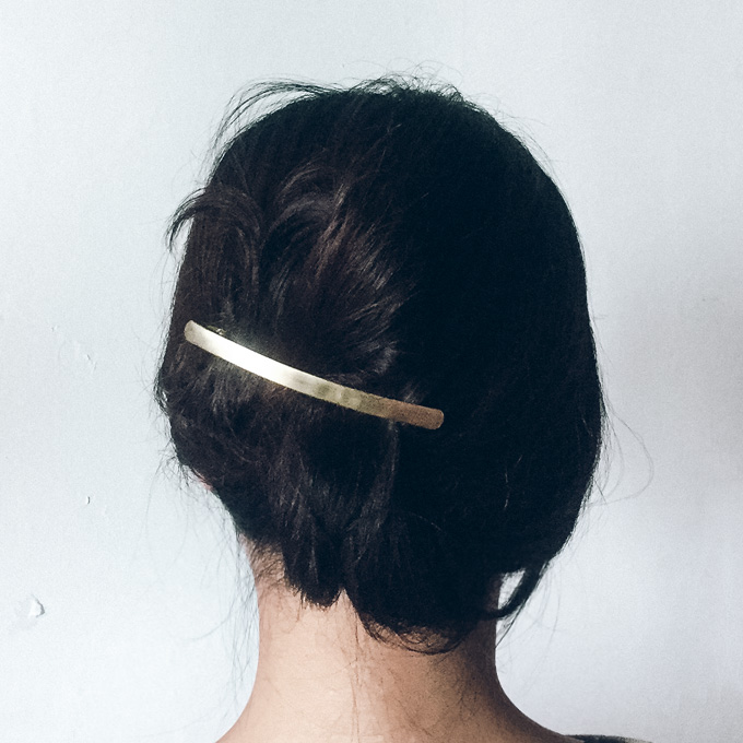 New matt silver metal pepero Choi anthem Simple ha