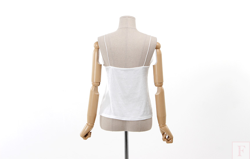 Silk lace sexy Nishikody 2color Sleeveless Tee Wom