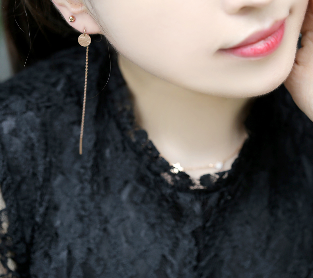 18k Bead Earrings Yellow Gold Pink 14K Ballpoint C