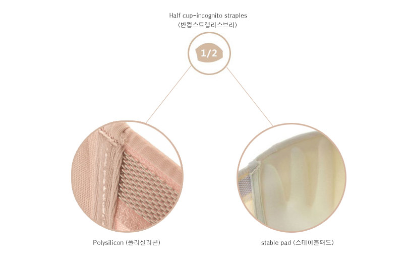 Off-Shoulder Bra, Shoulder strap-less underwear in