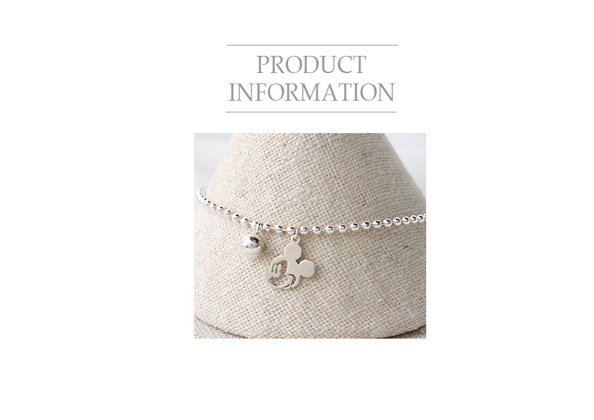 New cute Mickey Mouse Silver 950 silver bracelet a