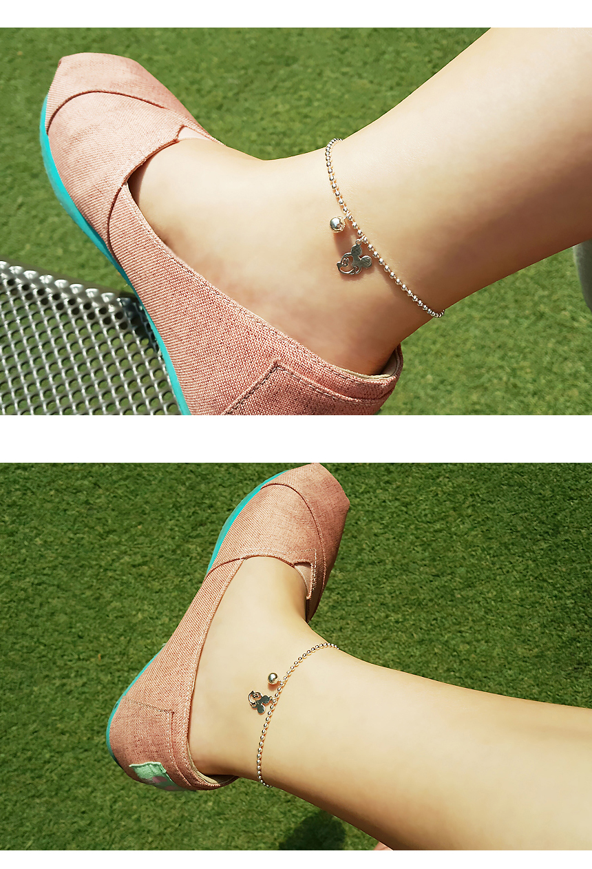 New cute Mickey Mouse Silver 950 silver bracelet a