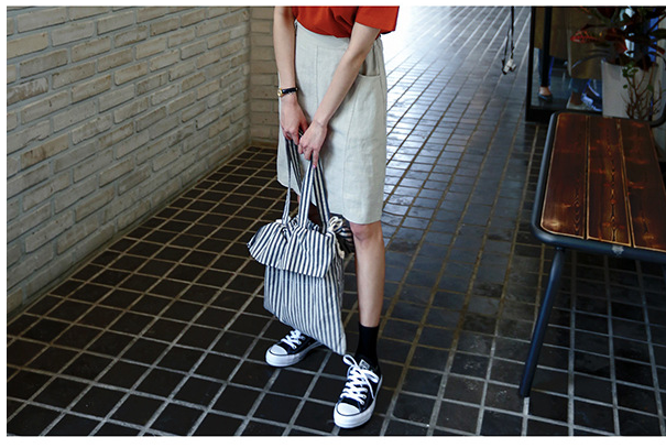 Fashion Apparel Style Striped Eco Bag Beautiful Un