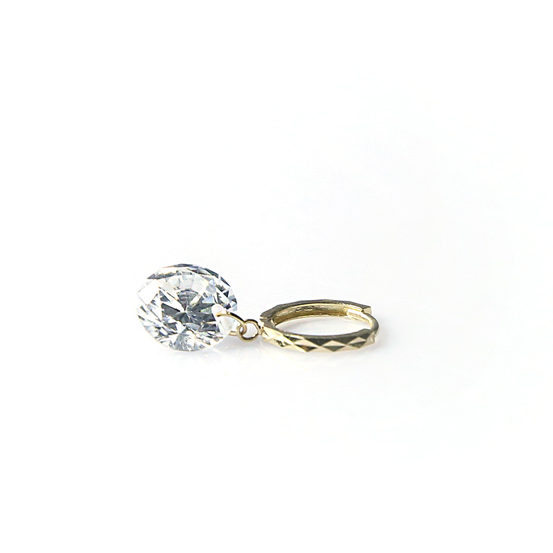 Glass Ear Cubic Earring 14k Gift Attractive bright