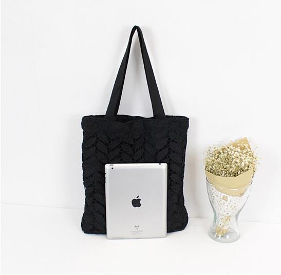 NEW ECO BAG Duck Shop Leaf Pattern Punching Eco Ba