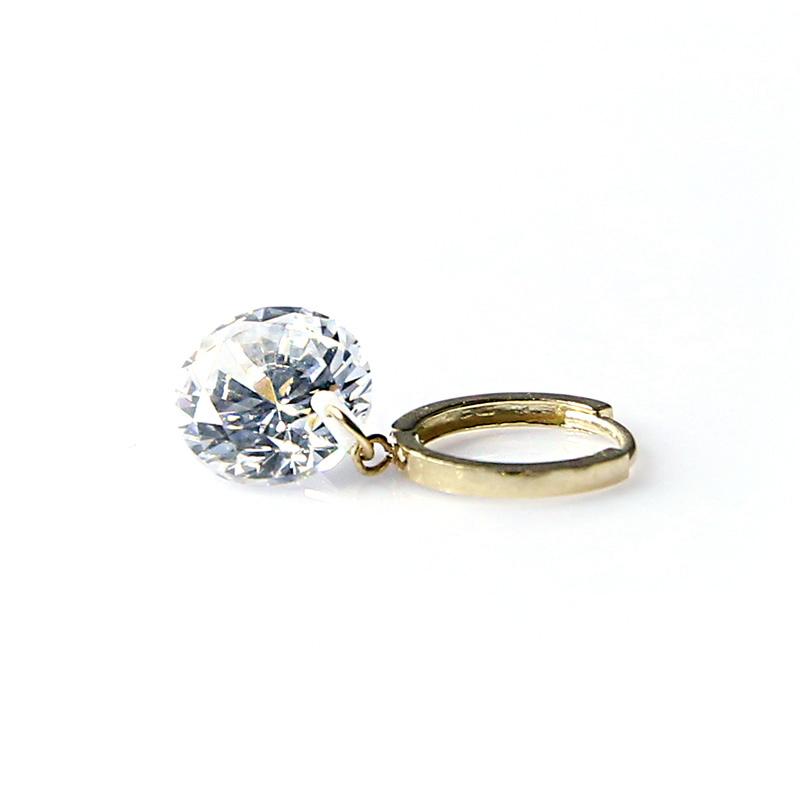 Glass Ear Cubic Earring 14k Gift Attractive bright