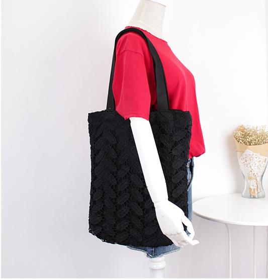 NEW ECO BAG Duck Shop Leaf Pattern Punching Eco Ba