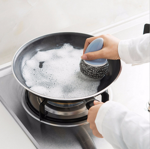 Scrubber Dish Washing Iron Scrub Plump Back Dog Sc