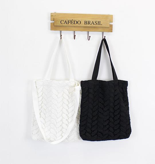 NEW ECO BAG Duck Shop Leaf Pattern Punching Eco Ba