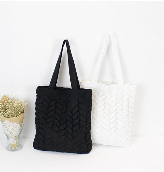 NEW ECO BAG Duck Shop Leaf Pattern Punching Eco Ba