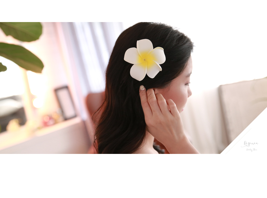 Hawaii Flumeria Flower Self-Wedding Hairpin Access