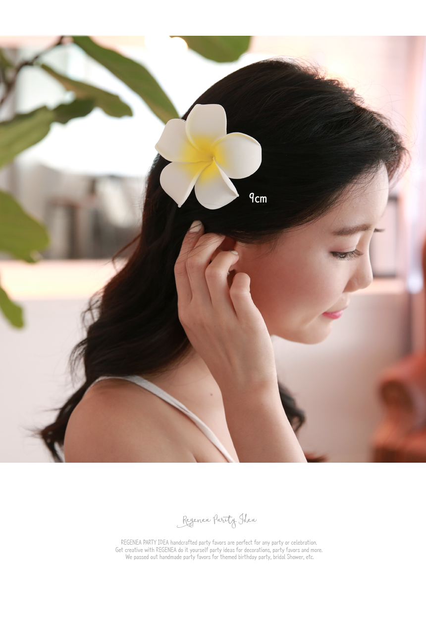 Hawaii Flumeria Flower Self-Wedding Hairpin Access