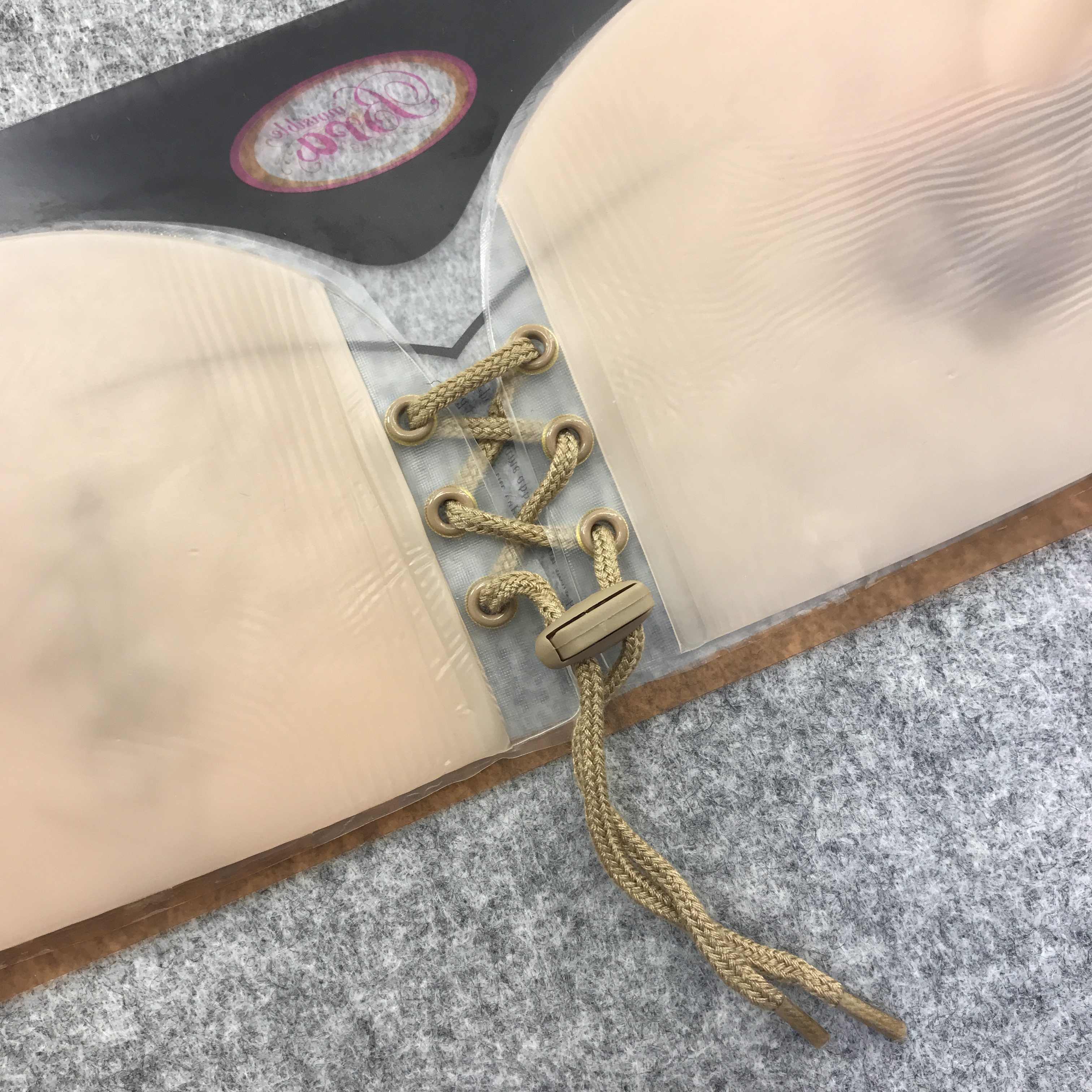 NEW NUBRA Nude bra corset wide silicone wing glue 