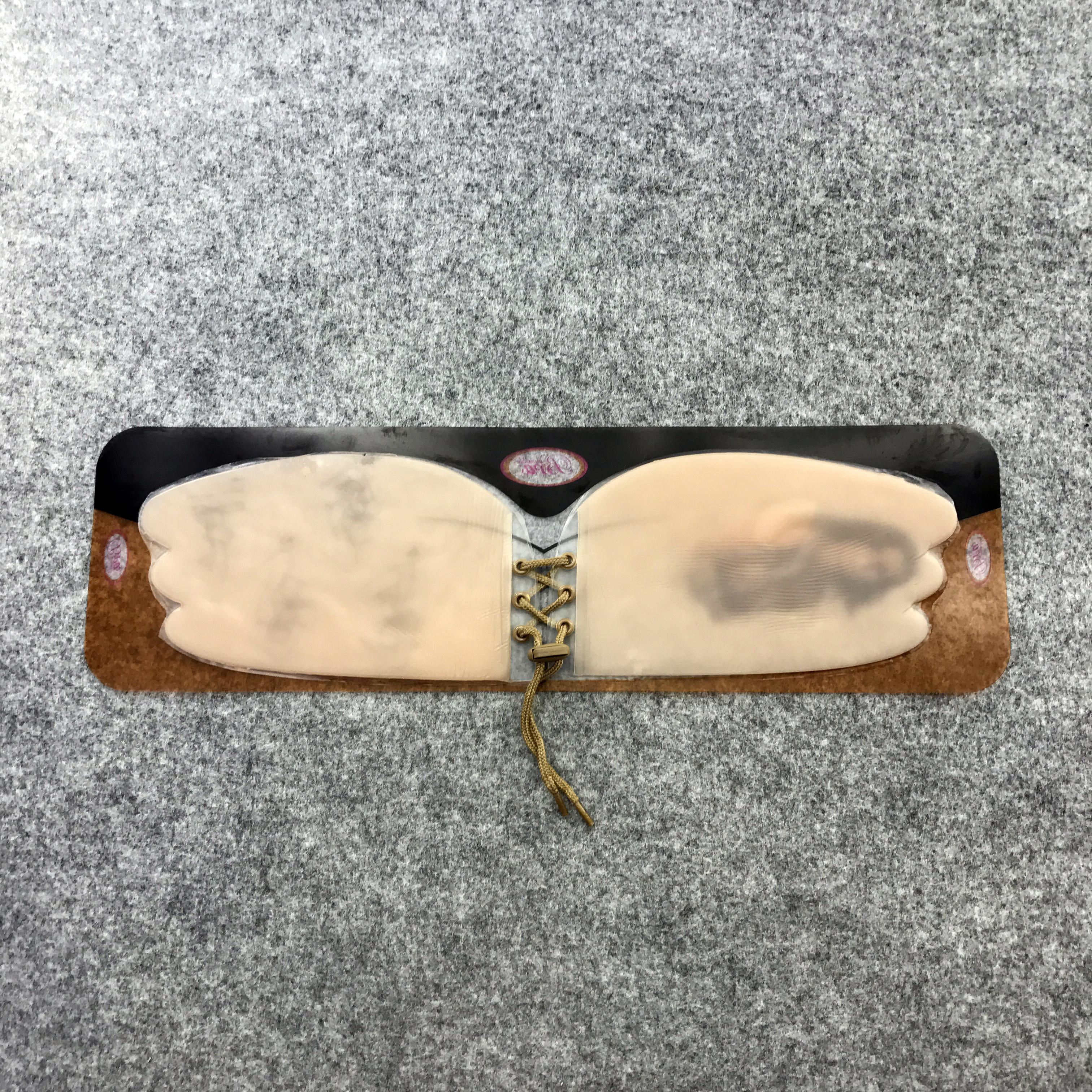 NEW NUBRA Nude bra corset wide silicone wing glue 