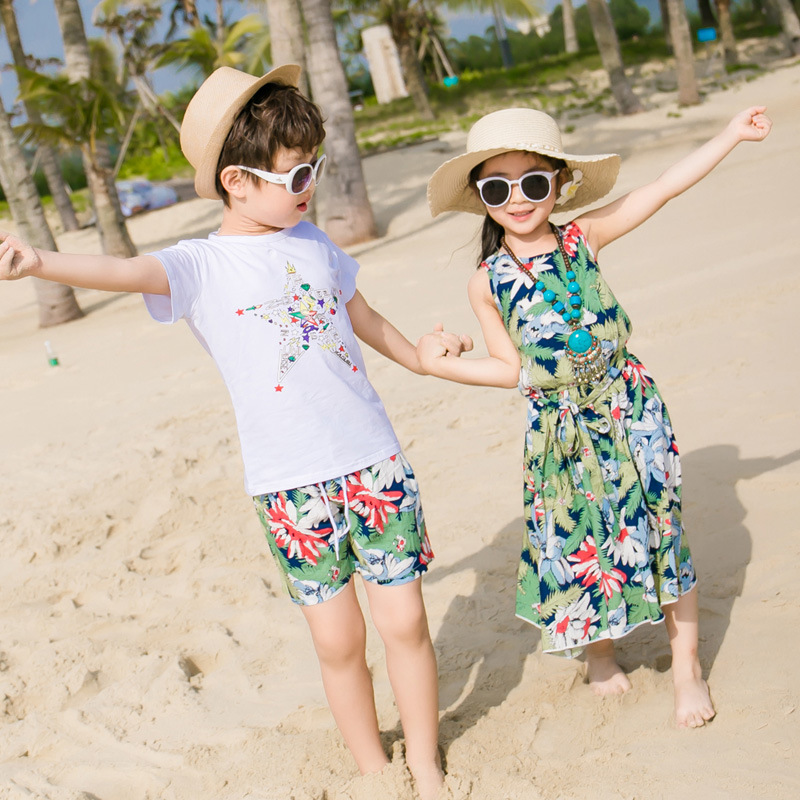 Summer Family Look Family Couple Palm Tree Set Clo