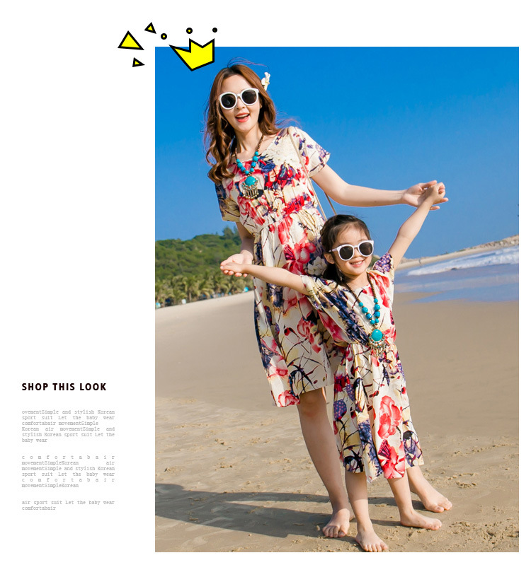 Cody Family Look Family Couple Flower Prints Beach