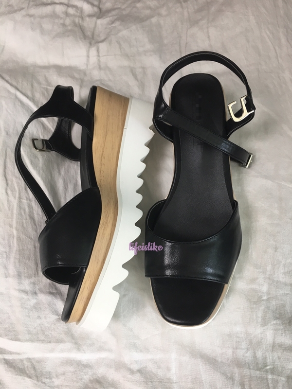 New 2color Stella Wedge Sandals Platform Life Is L